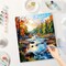 Autumn River Paint by Numbers Kit for Adults - DIY Landscape on Canvas
